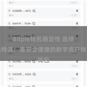 Bitpie钱包稳定性 选择比特派：最安全便捷的数字资产钱包