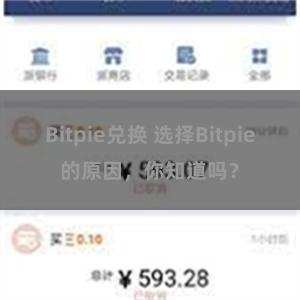 Bitpie兑换 选择Bitpie的原因，你知道吗？