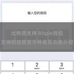 比特派支持 Bitpie钱包支持的加密货币种类及功能介绍