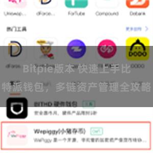 Bitpie版本 快速上手比特派钱包，多链资产管理全攻略