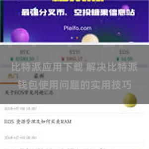 比特派应用下载 解决比特派钱包使用问题的实用技巧