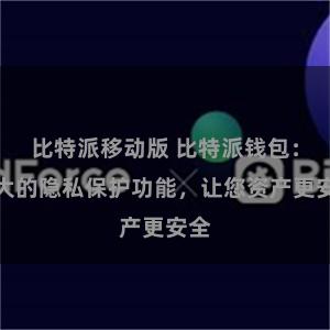 比特派移动版 比特派钱包：强大的隐私保护功能，让您资产更安全