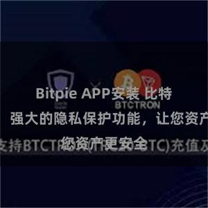 Bitpie APP安装 比特派钱包：强大的隐私保护功能，让您资产更安全