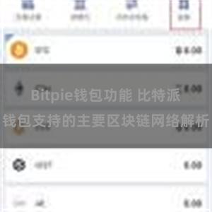 Bitpie钱包功能 比特派钱包支持的主要区块链网络解析