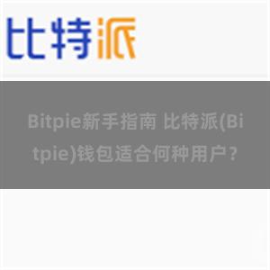 Bitpie新手指南 比特派(Bitpie)钱包适合何种用户？