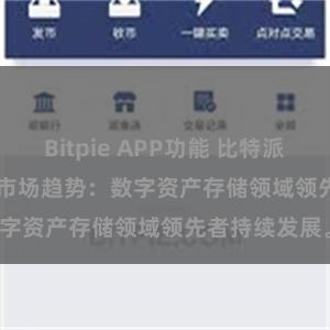 Bitpie APP功能 比特派(Bitpie)钱包市场趋势：数字资产存储领域领先者持续发展。