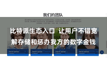 比特派生态入口  让用户不错宽解存储和惩办我方的数字金钱