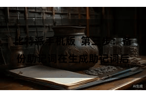 比特派手机版  第三步：备份助记词在生成助记词后